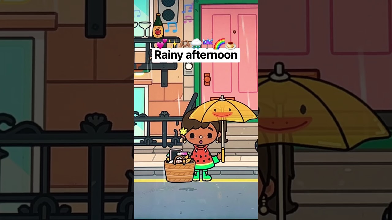 Дождливый день 🫶🏽✨🌧️💕 #tocaboca #toca_chelsea #эстетичныйдомtoca #toca #приключенияtoca #rp