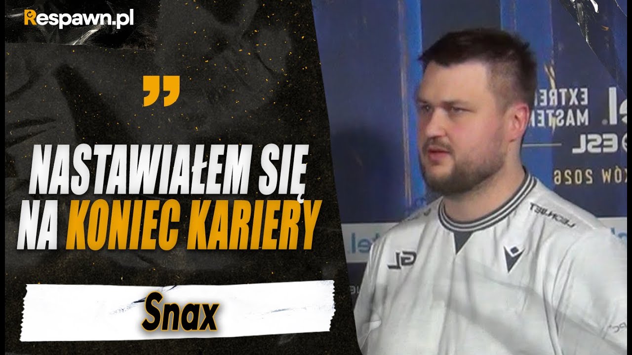 Snax: NASTAWIAŁEM SIĘ NA KONIEC KARIERY
