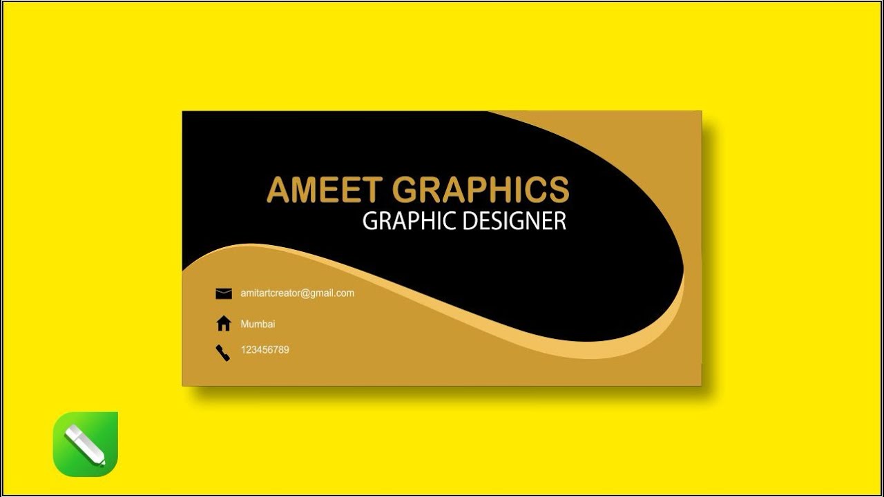 Simple Visiting card design #visitingcard #coreldraw #graphicdesign