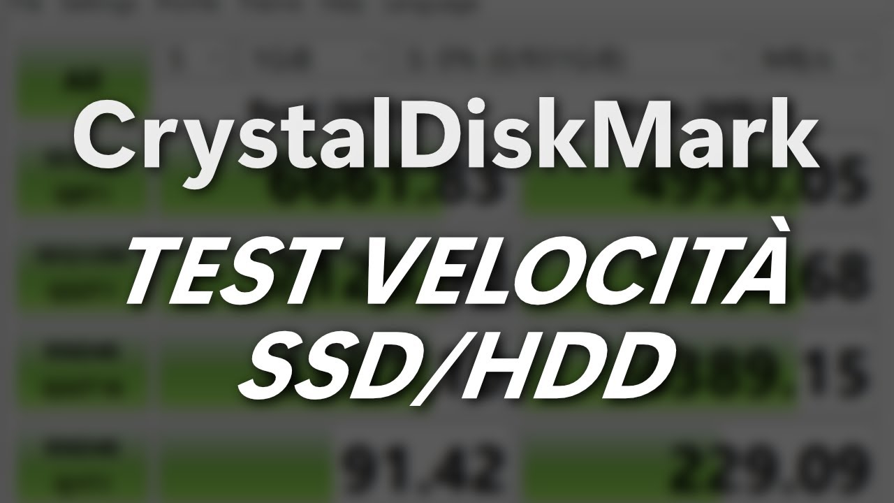 Verificare la velocit&agrave; di Hard Disk, SSD e chiavette USB con CrystalDiskMark