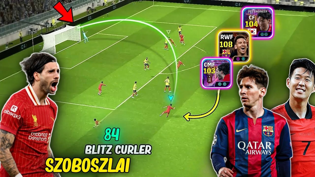 THE BLITZ CURL WAR - Blitz Curler Challenge Szoboszlai vs Son & Messi Big Time Who’s Better 🔥