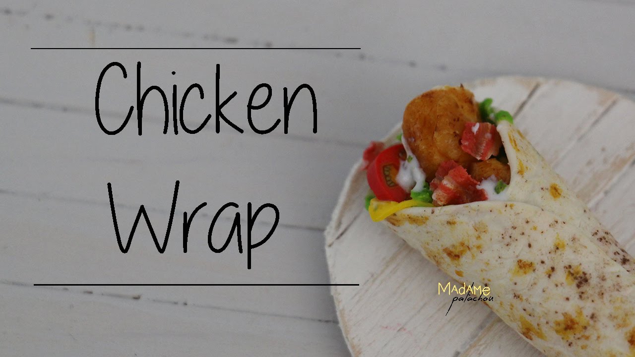 Le Wrap / Chicken Wrap (Tuto Fimo / Polymer Clay Tutorial)
