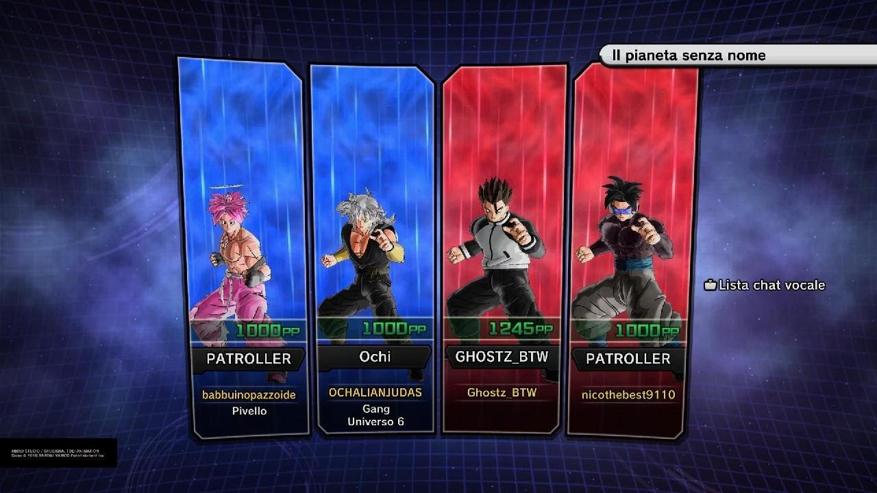 Dragonball Xenoverse 2 - 2vs2 con nicothebest9110, GHOSTZ_BTW e babbuinopazzoide