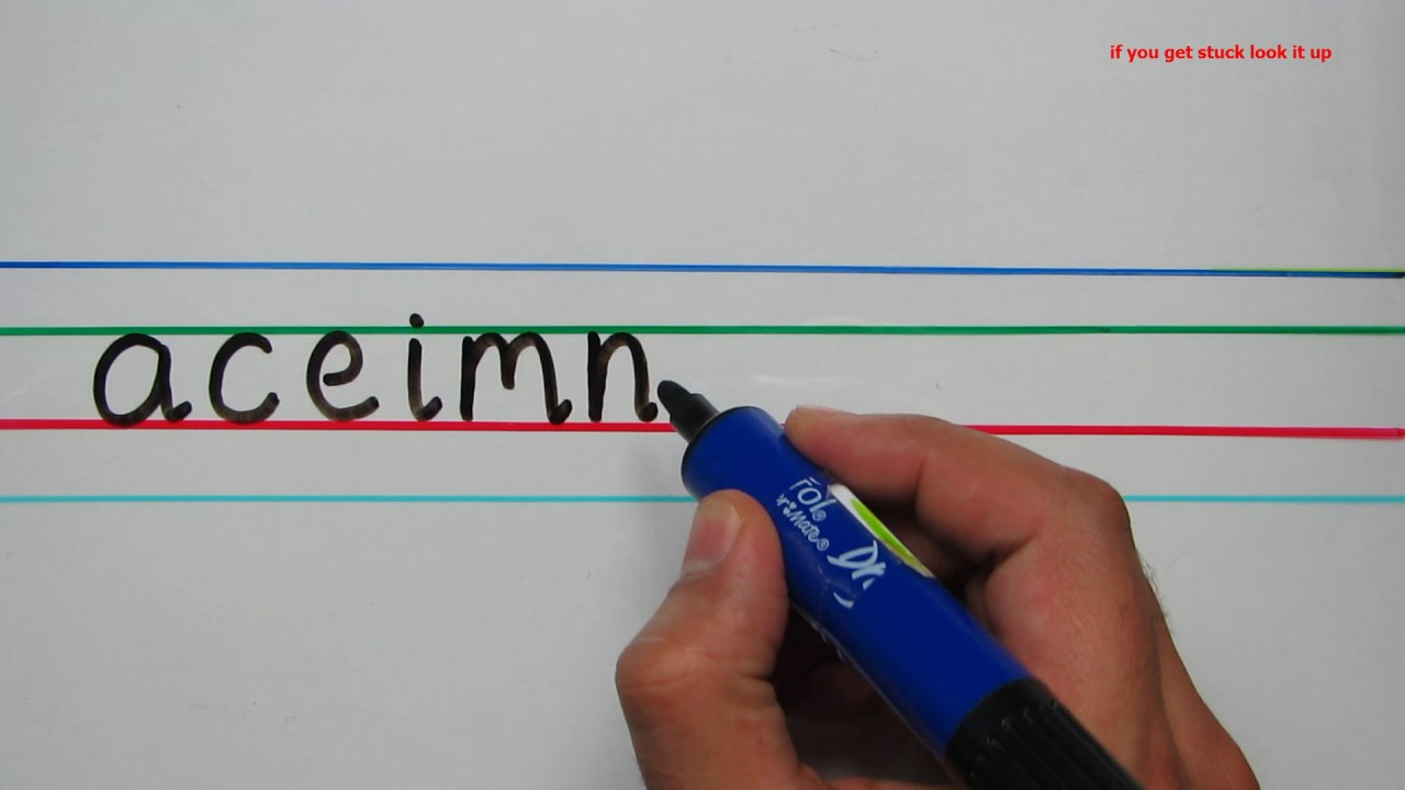 2.  English Alphabet - ascending and descending letters