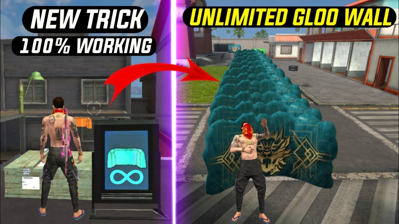 Unlimited Gloo Wall In Free Fire | Free Fire Unlimited Gloo Wall Training Mode | Free Fire New Trick