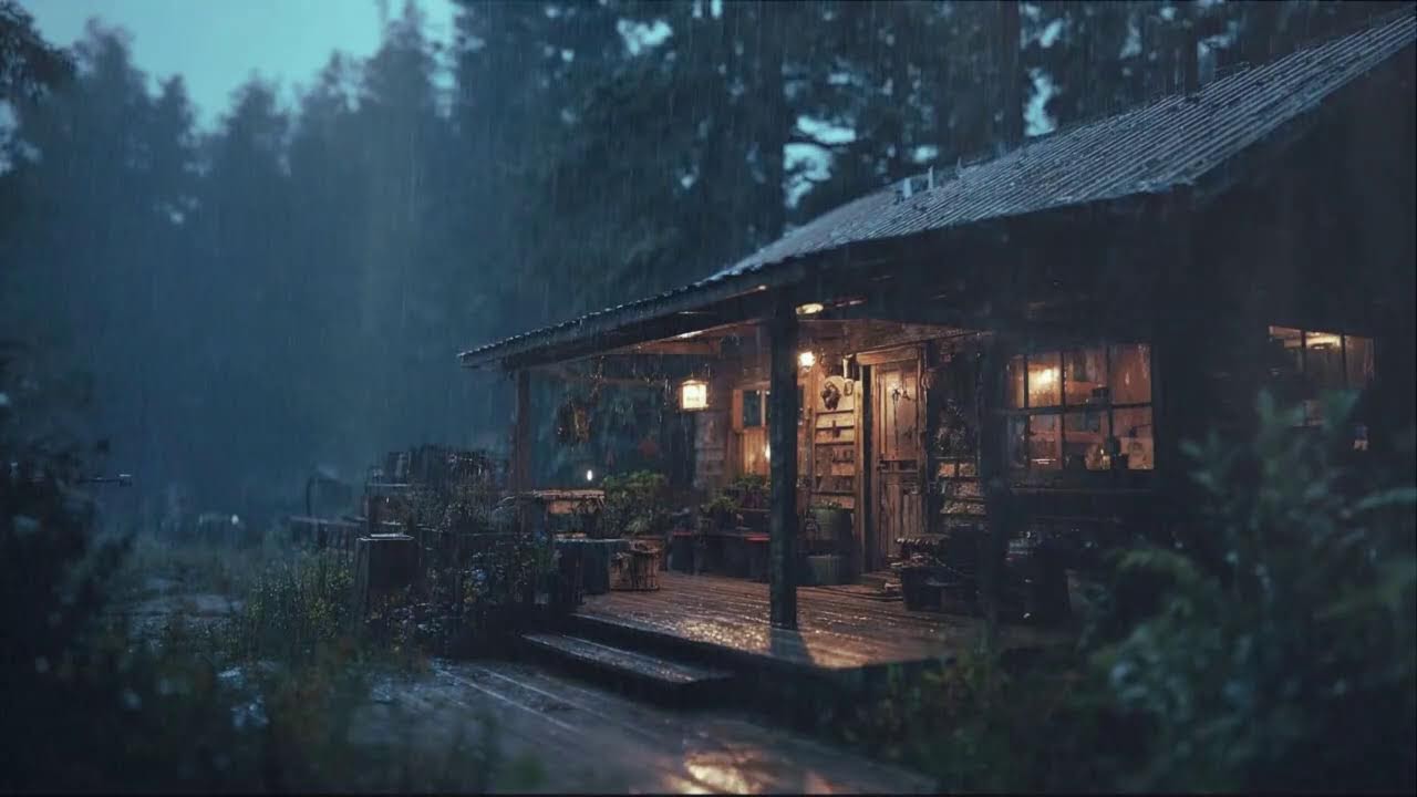 Long Heavy Rainfall and Thunder Sounds for Deep Sleep and Meditation