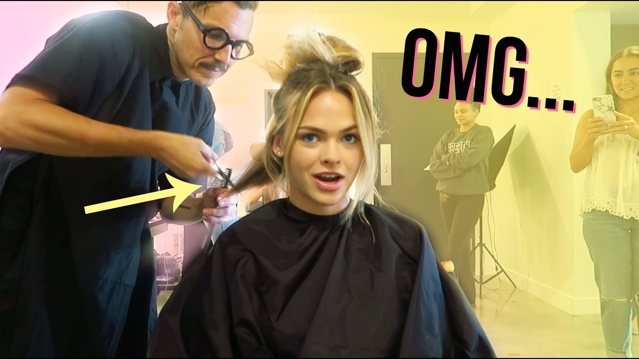 HE CUT MY HAIR ON SET!!