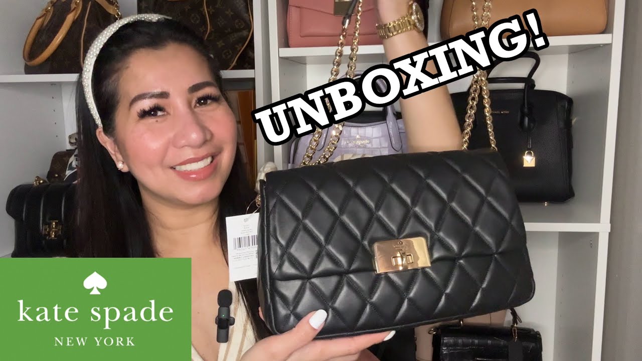 UNBOXING 2025! KATE SPADE CAREY FLAP SHOULDER BAG! #unboxing#bag