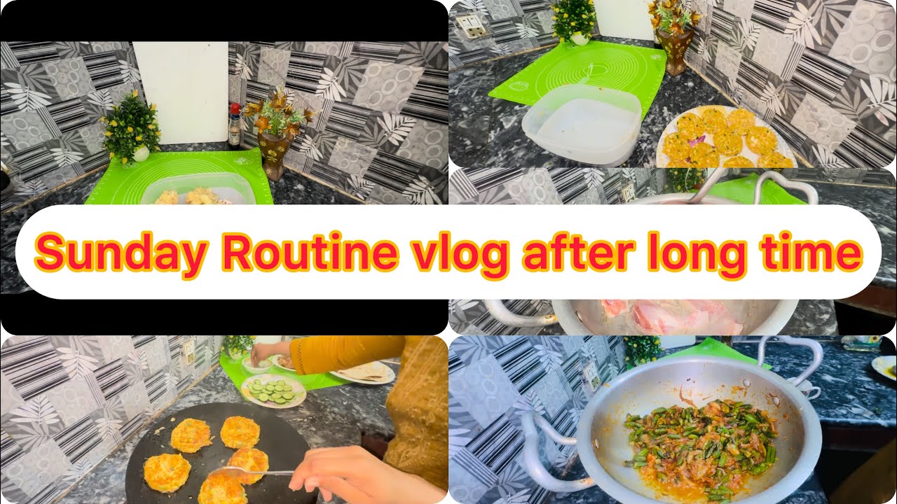 Sunday Routine/ today Routine vlog/ afternoon routine also / lunch with kids