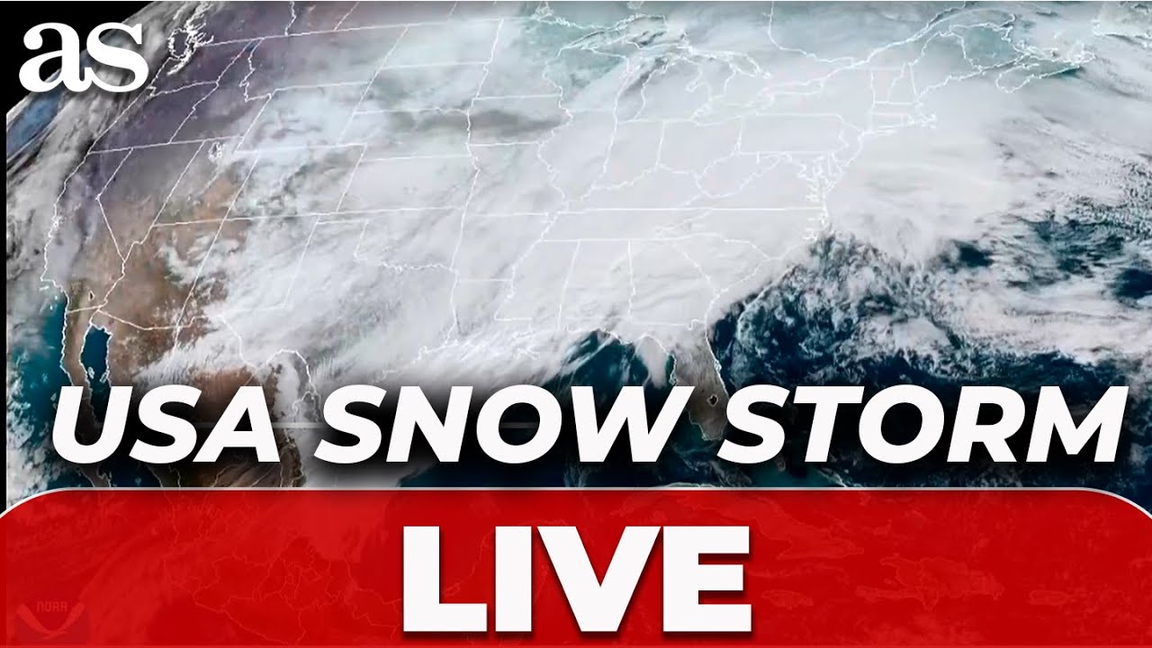 LIVE: SATELLITE IMAGERY of WINTER STORM systems sweeping across U.S