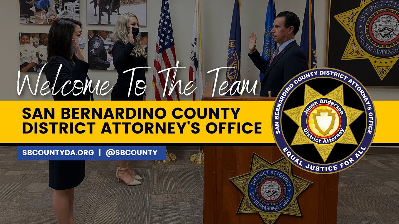 New Deputy District Attorneys Join The San Bernardino County District Attorney's Office