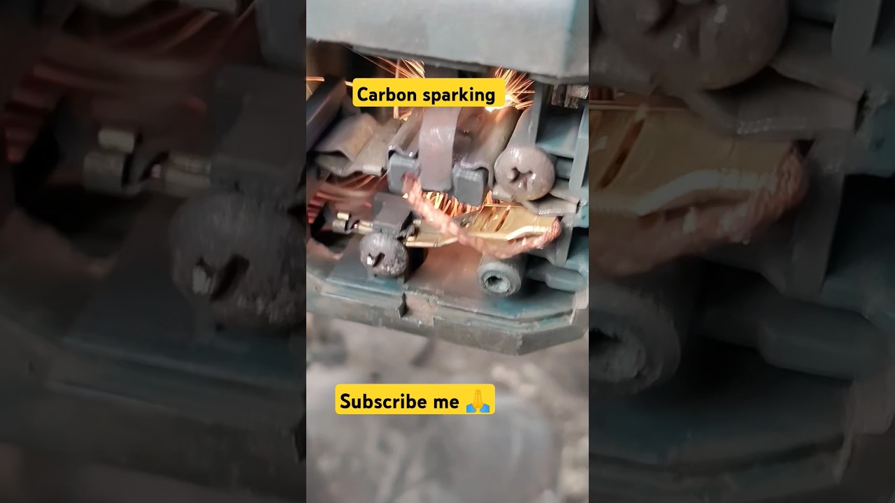 carbon brush sparking problem.