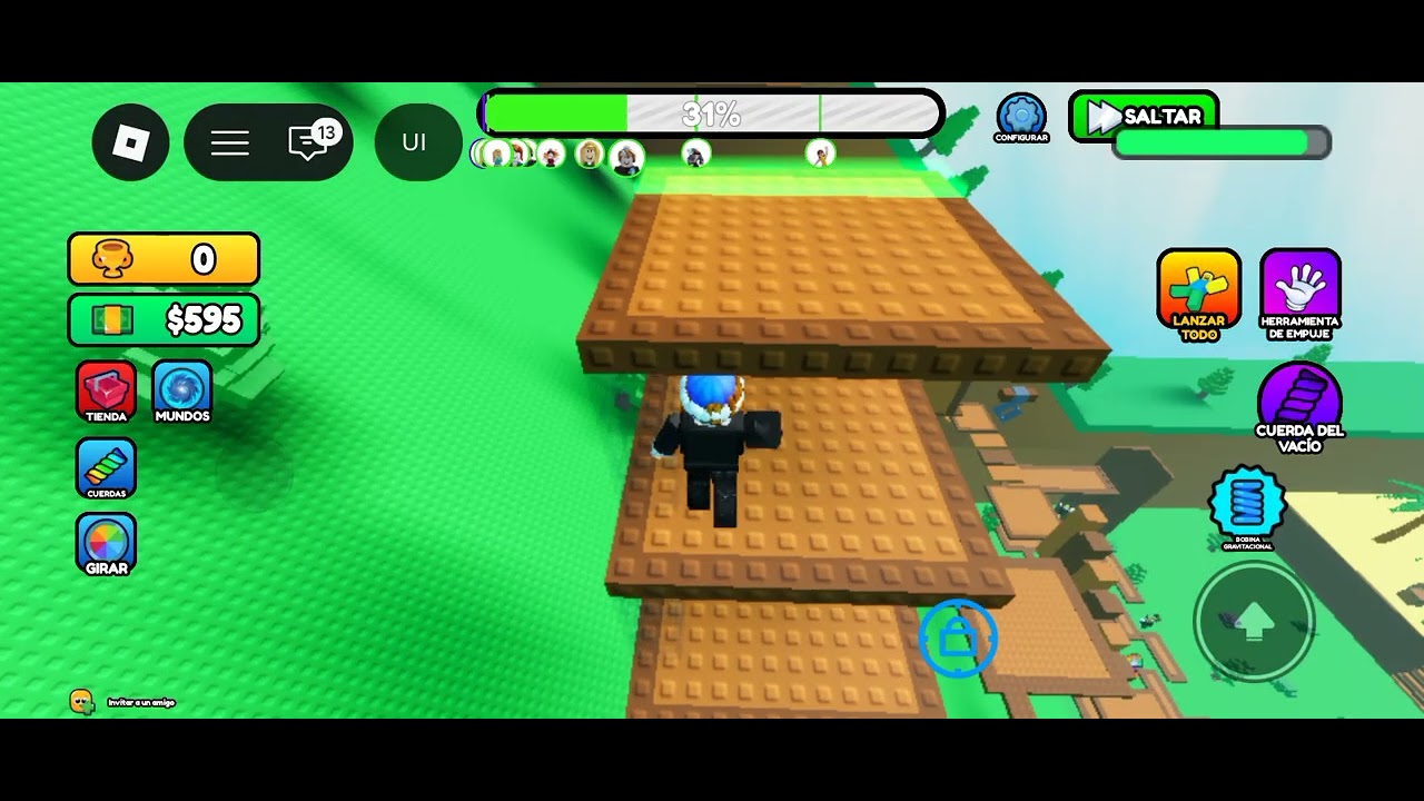 Probando dos juegos de torre en roblox