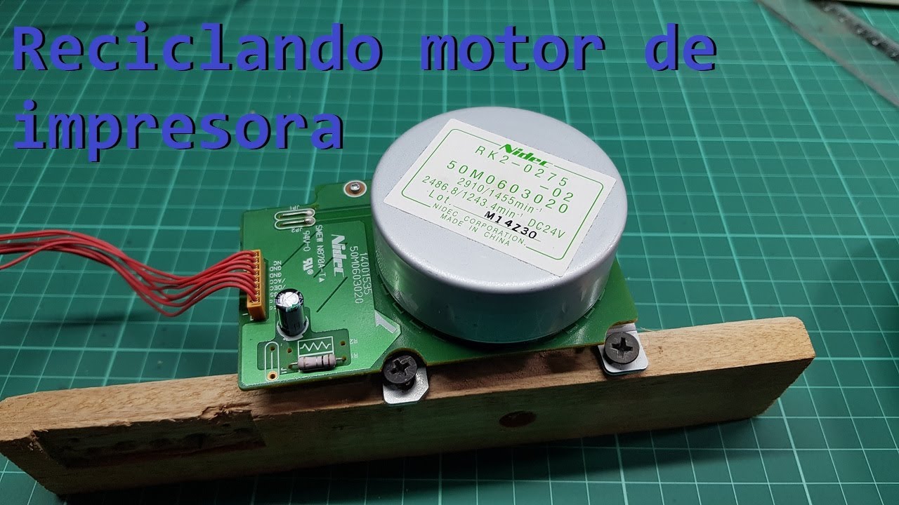 Reciclando un motor de impresora laser