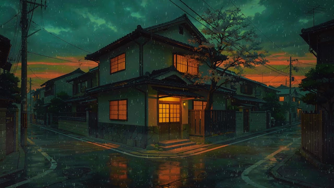 Gentle Osaka Rain 🌧️ Chill Lofi Beats for Focus & Peace