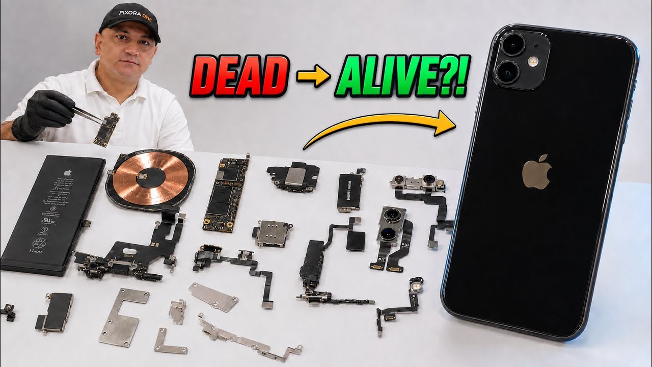 iPhone 11 Restoration from Dead to Brand New | Full LCD & Housing Replacement by FixoraOne