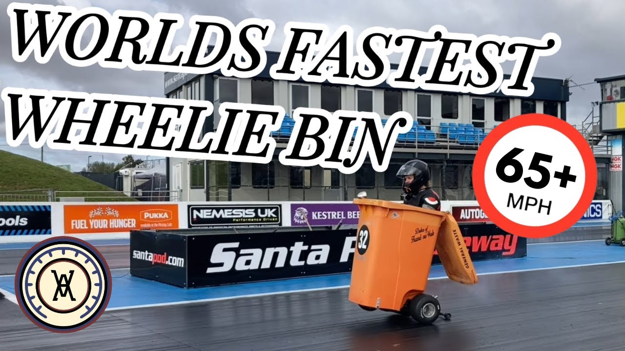 Worlds Fastest Garbage Can - 66 MPH! 