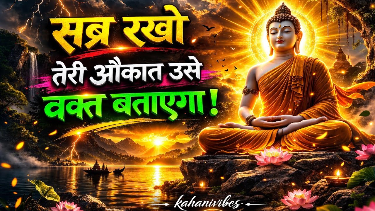 सब्र रखो तेरा औकात उसे वक्त बताएगा | Best Buddhist Motivation quotes in Hindi | Life Changing Video