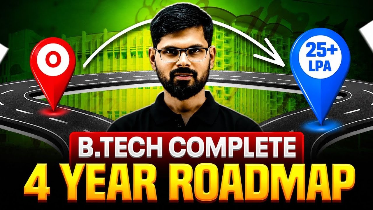 B.Tech Complete Roadmap 2026 | Skills, Internships, Projects, Placements & Career Growth Guide