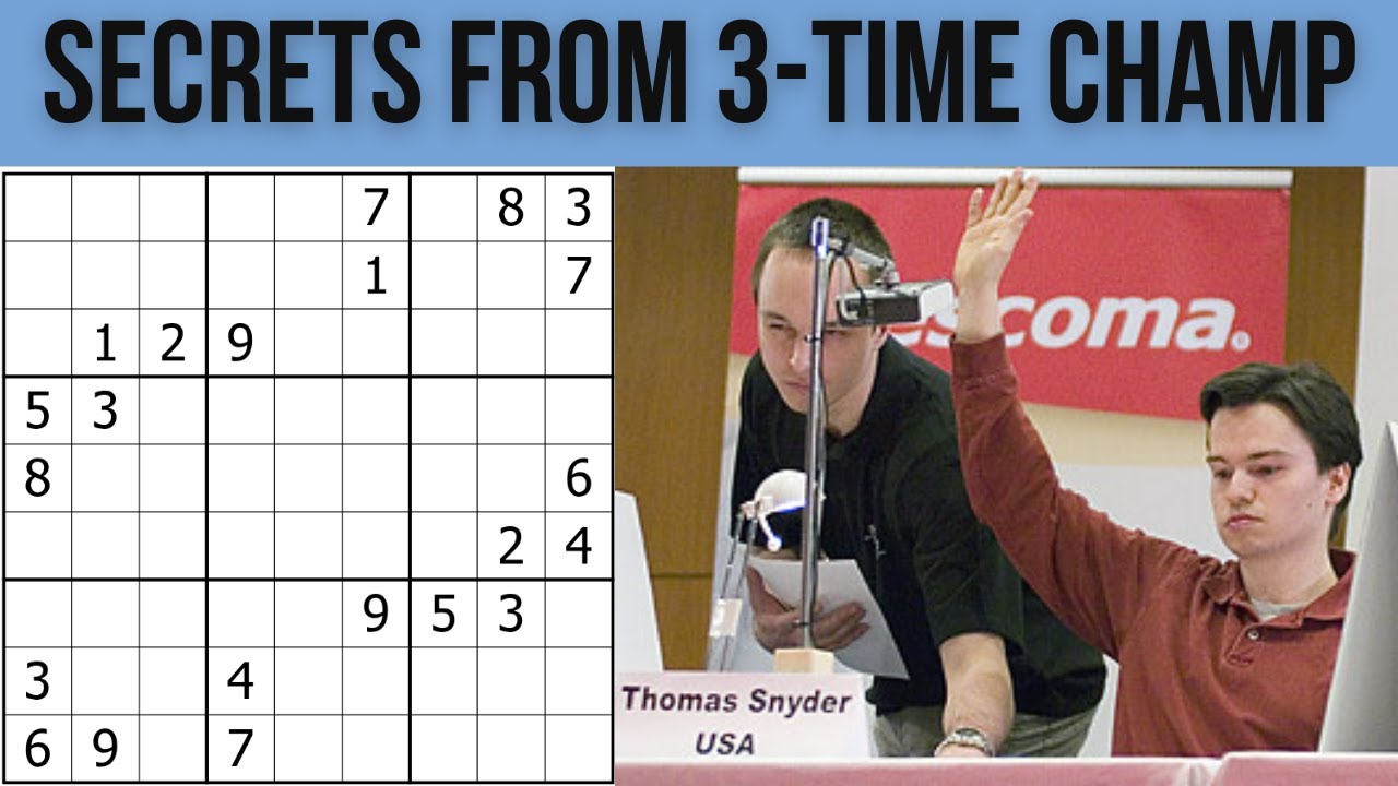 Top 5 Sudoku World Champion Solving Tricks