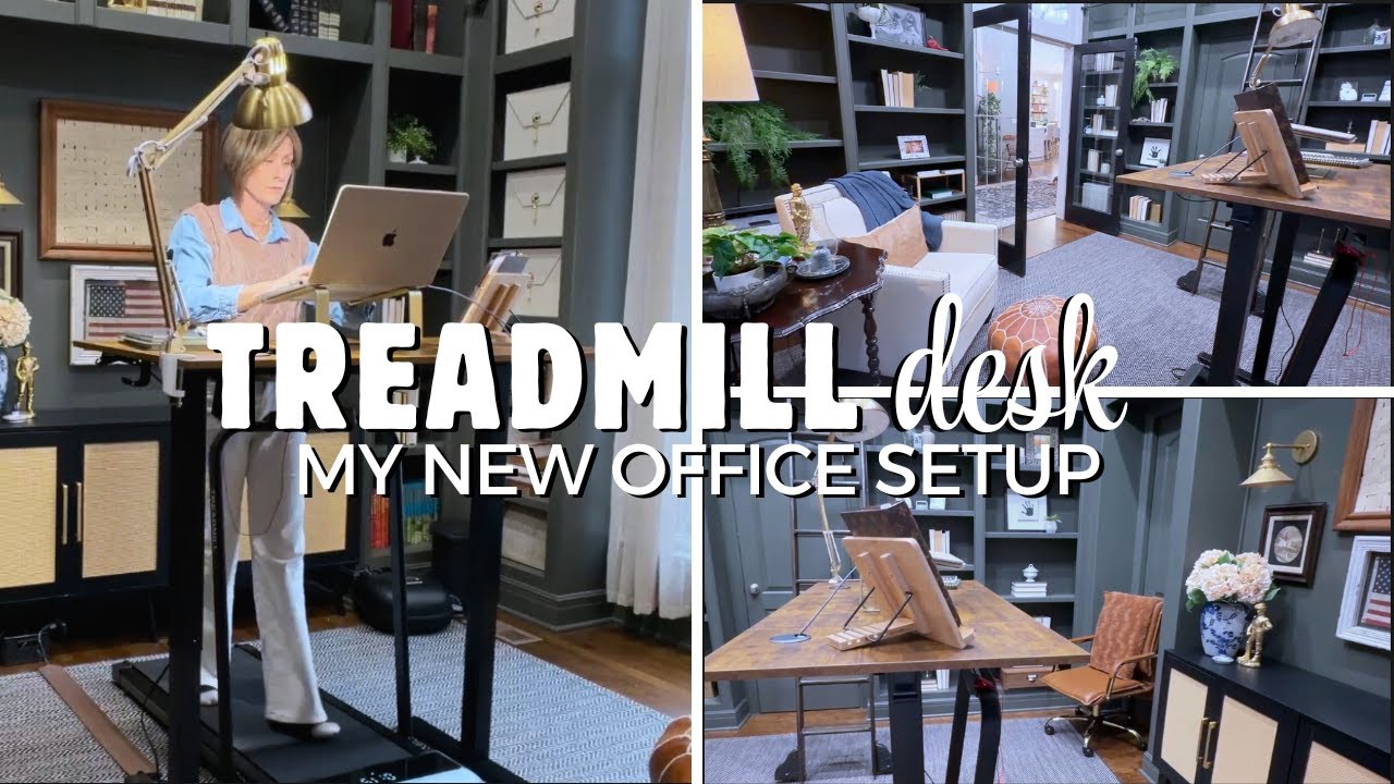 My Standing Desk + Walking Mat Setup