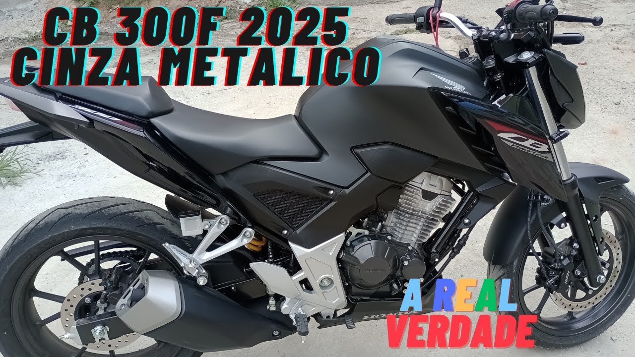 CB300F TWISTER 2025 CINZA METALICO Preta Fui retirar na LOJA HONDA.