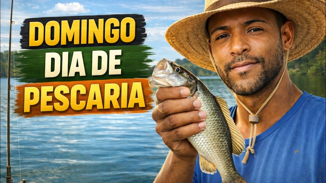 Domingo dia de pescaria, vamos ver se eu pego um peixe