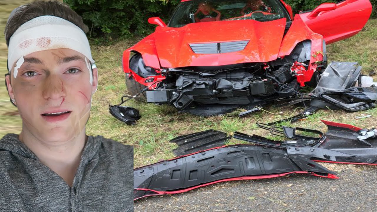 CRASHED MY DADS CORVETTE Z06 SCARE PRANK - SUPERCAR - CAR CRASH