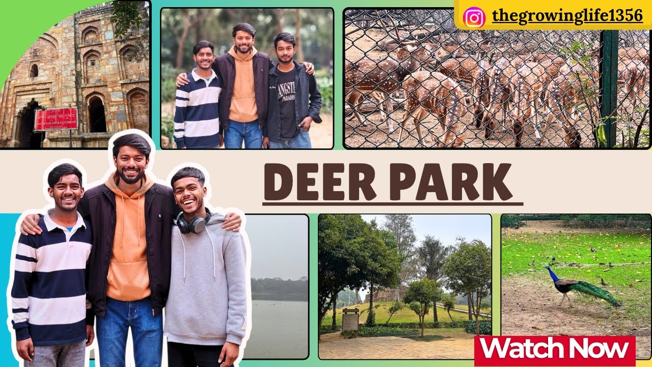 Deer Park Hauz Khas😍| Best peaceful Place in Delhi | New Vlog 