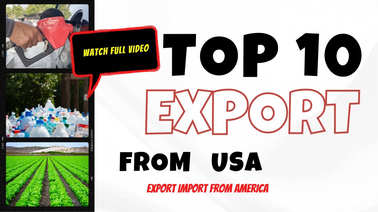 Top 10 Export products of U.S.A | America Export import | What does america Export | How to export
