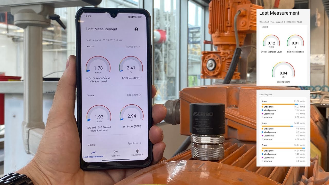 The ABLE Handy S; cloud-connected, smart vibrometer with auto-diagnostics feature