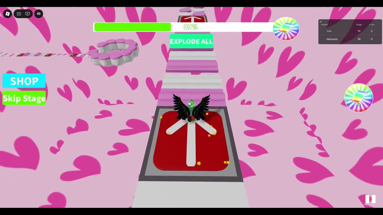 Roblox - Valentines Obby (No Deaths)