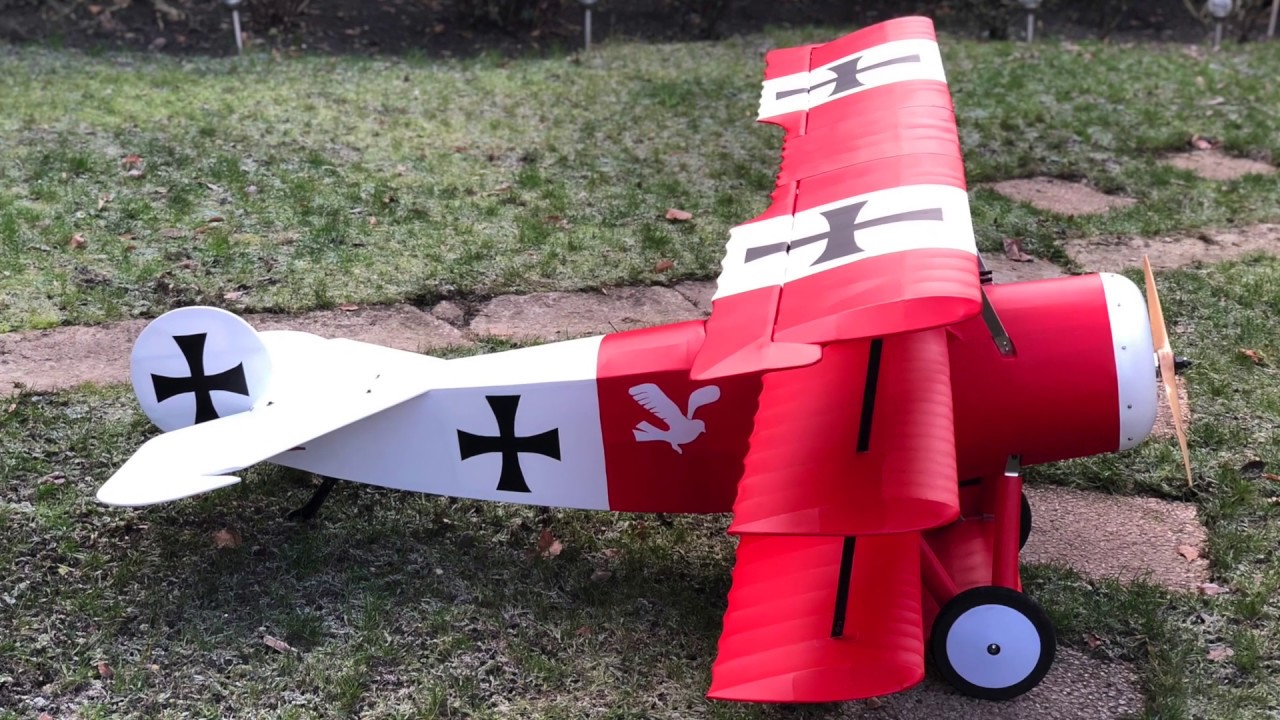 Triplan Fokker DR1 Vols réalisés en février 2019 à Douzy .