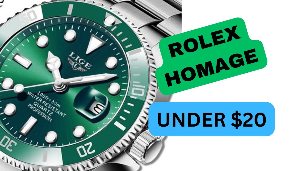 Rolex (HULK) homage under $20, LIGE 10045 Submariner, does it really worth it?