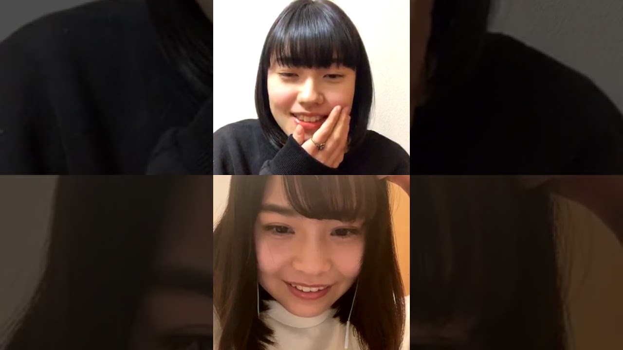 倉島颯良 新谷ゆづみ インスタライブ 2021 01 27 Sarah Kurashima Yuzumi Shintani instagram live IG Sakura Gakuin