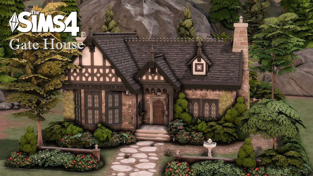 Дом готических ворот Касандры | Sims 4 | Покадровая съёмка | Без CC