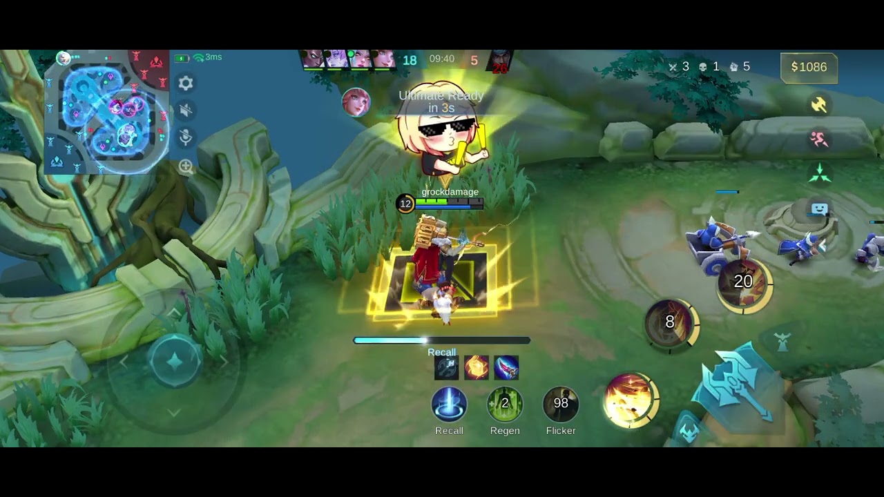 Grock damage gameplay #mobilelegends #mlbb #mlbbhighlights  #mlbbindonesia #mobilelegendsbangbang