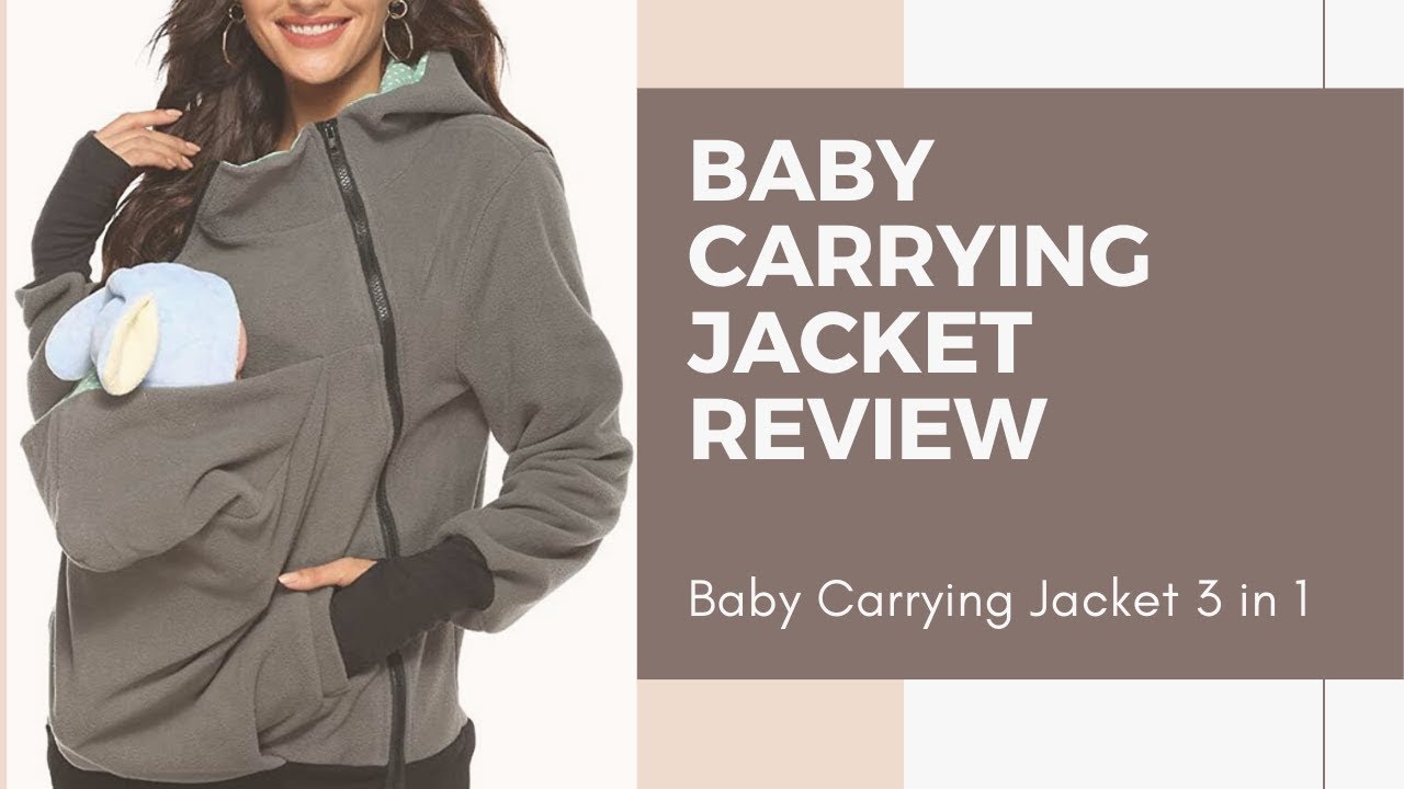 Baby Carrying Jacket Review - Baby Carrying Jacket 3 in 1 - How to wearing Baby CarrierJacket