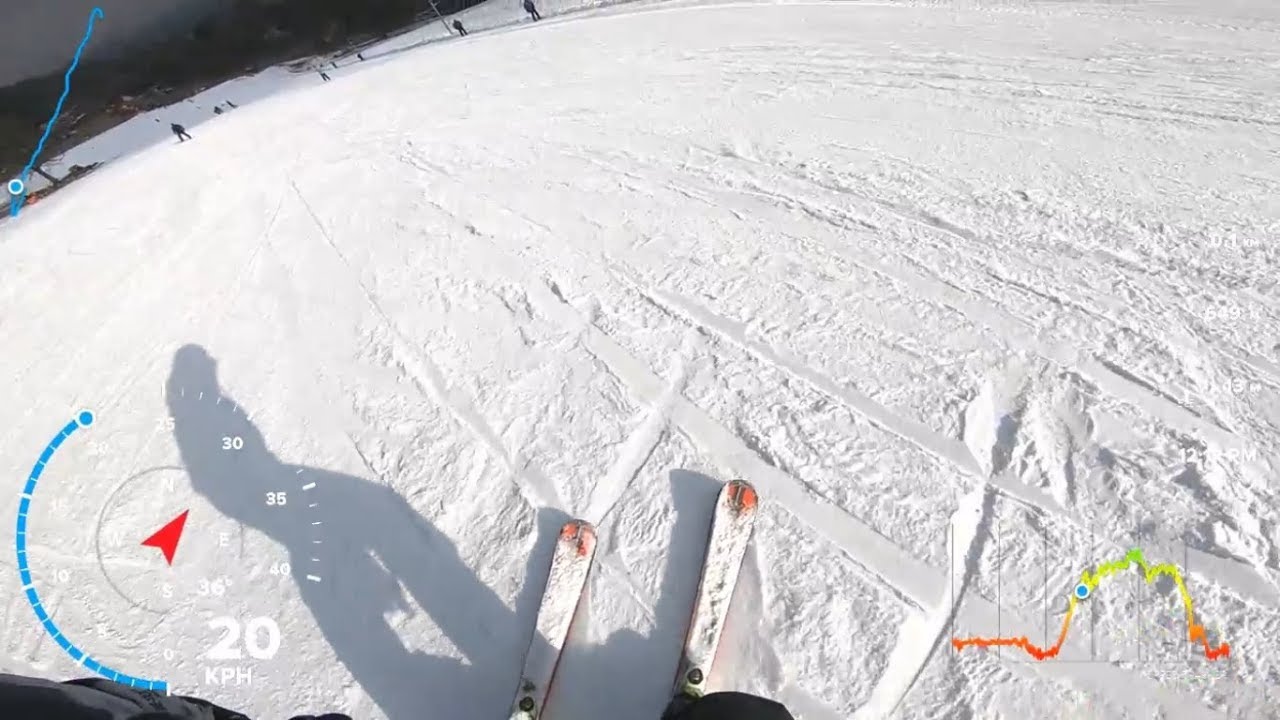 Zjazd Karpatka Ski Panorama - Karpacz - Gopro Hero6 mouth mount