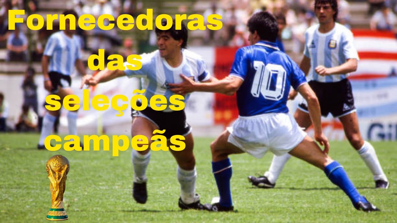QUIZ - FORNECEDORAS de MATERIAL ESPORTIVO das SELEÇÕES CAMPEÃS MUNDIAIS
