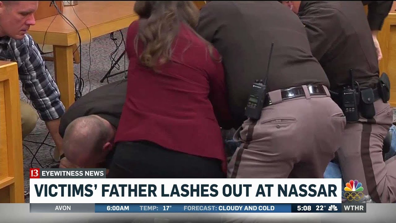 Victim's father lashes out at Nassar