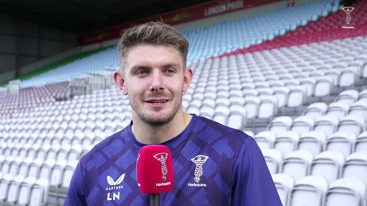 Luke Northmore on his 50th appearance with Harlequins