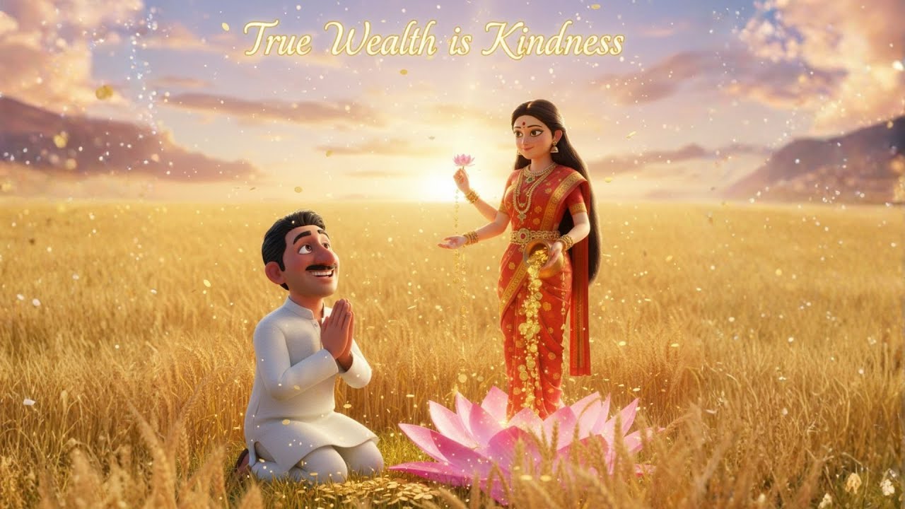 🌾 The Farmer and the Goddess of Wealth | Moral Story for Kids | PocketFull of Stories
