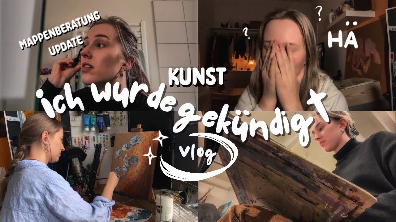 🌼 VLOG KUNSTUNI Vorbereitung| ep 3 - Kündigung & Mappenvorbereitung