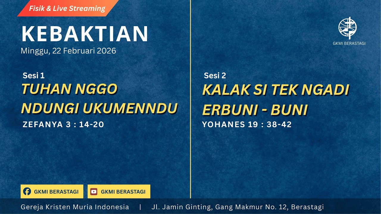 IBADAH MINGGU 22 FEBRUARI 2026