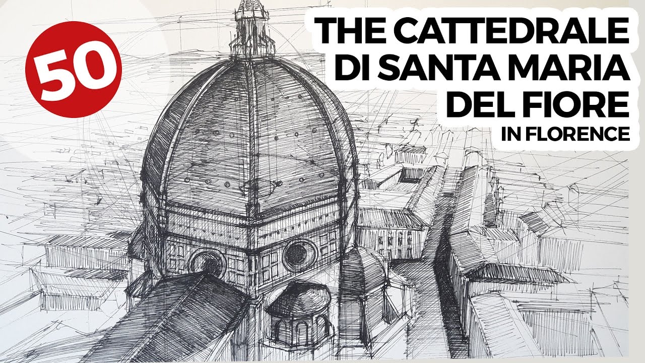 Copule of Santa Maria Del Fiore by Filippo Brunelleschi  | Architecture Drawings #50