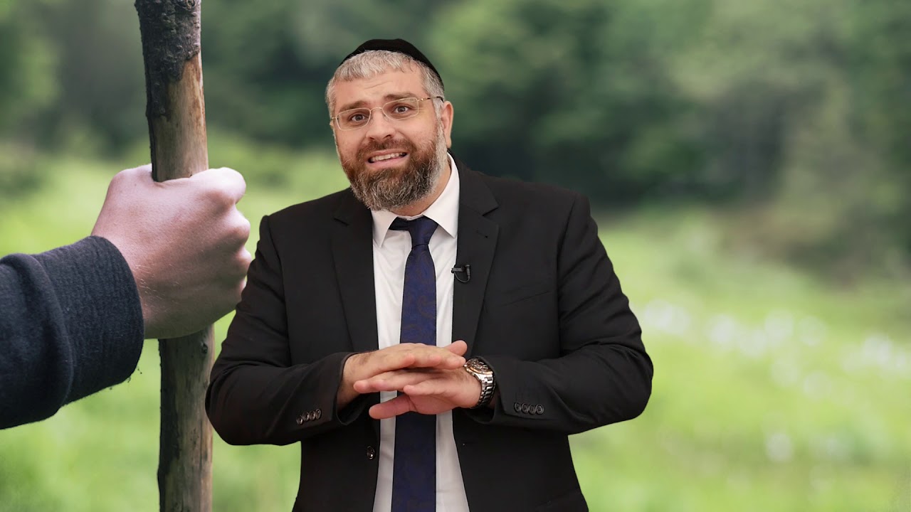 הרב מיכאל כהן - מקל הליכה עם צלב