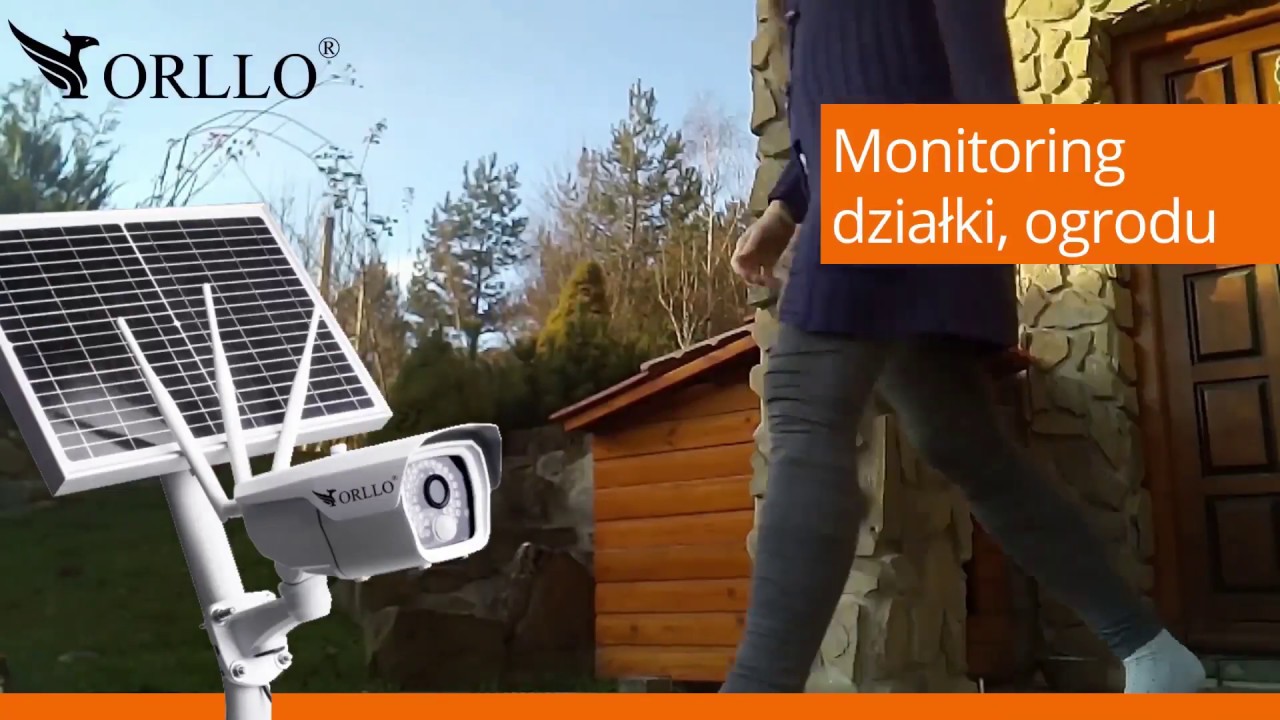 ORLLO Camsim 2S Kamera zewnętrzna  Wifi GSM LTE z baterią panelem solarnym  Monitoring bezprzewodowy