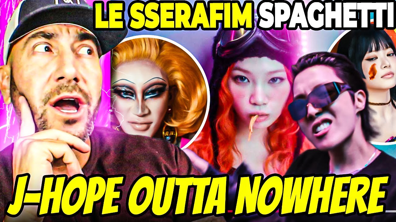 LE SSERAFIM и J-Hope – Spaghetti Reaction 🍝 Какое сотрудничество!