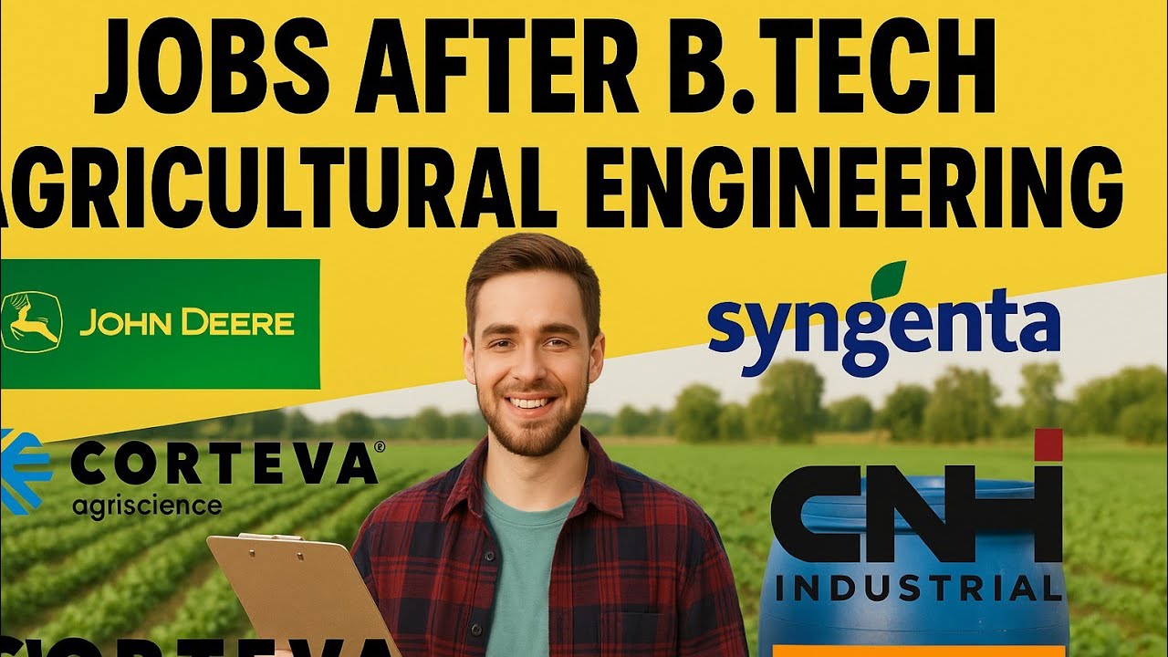 B.Tech Agricultural Engineering Jobs by Agri.Engg.Tech II #agrienggtech #govtjobs